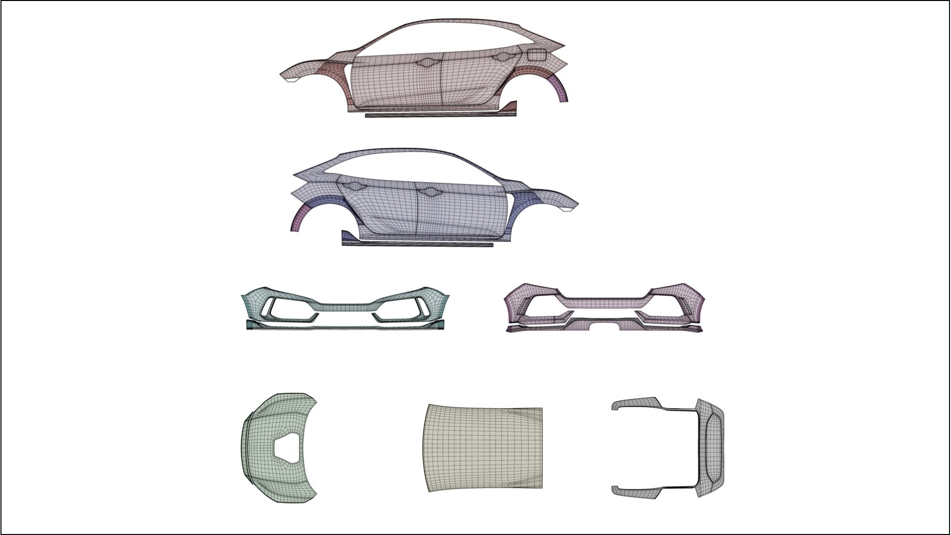 Honda Civic Type-R Lackschutzfolie | CrystalGuard Transparente PPF Komplett-Vorgeschnittener Kit