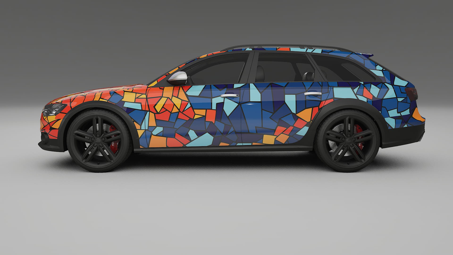 Audi A6 Allroad C7 prefacelift pre-LCI BARCELONA – Design-Wrap PPF-Kit aus bedruckbarer Polyurethanfolie