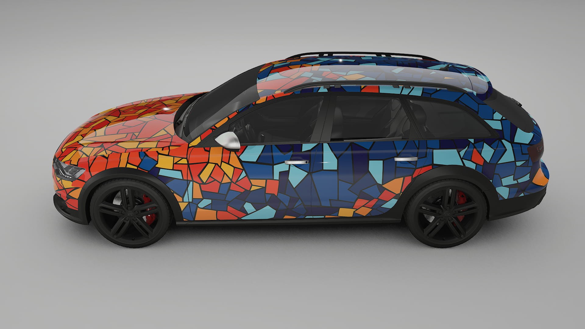 Audi A6 Allroad C7 prefacelift pre-LCI BARCELONA – Design-Wrap PPF-Kit aus bedruckbarer Polyurethanfolie