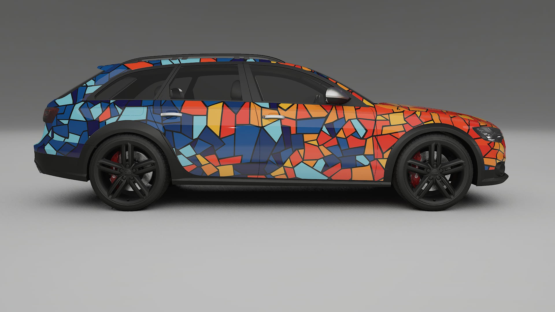 Audi A6 Allroad C7 prefacelift pre-LCI BARCELONA – Design-Wrap PPF-Kit aus bedruckbarer Polyurethanfolie