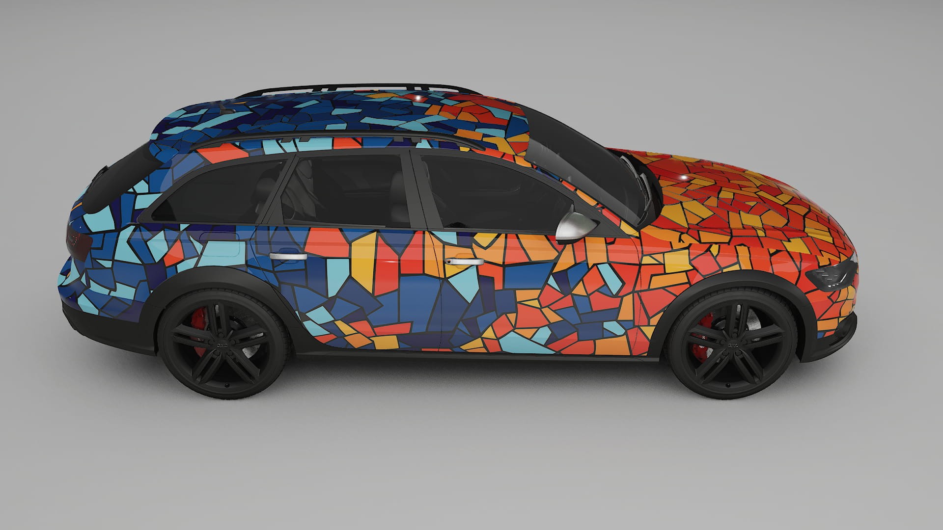 Audi A6 Allroad C7 prefacelift pre-LCI BARCELONA – Design-Wrap PPF-Kit aus bedruckbarer Polyurethanfolie