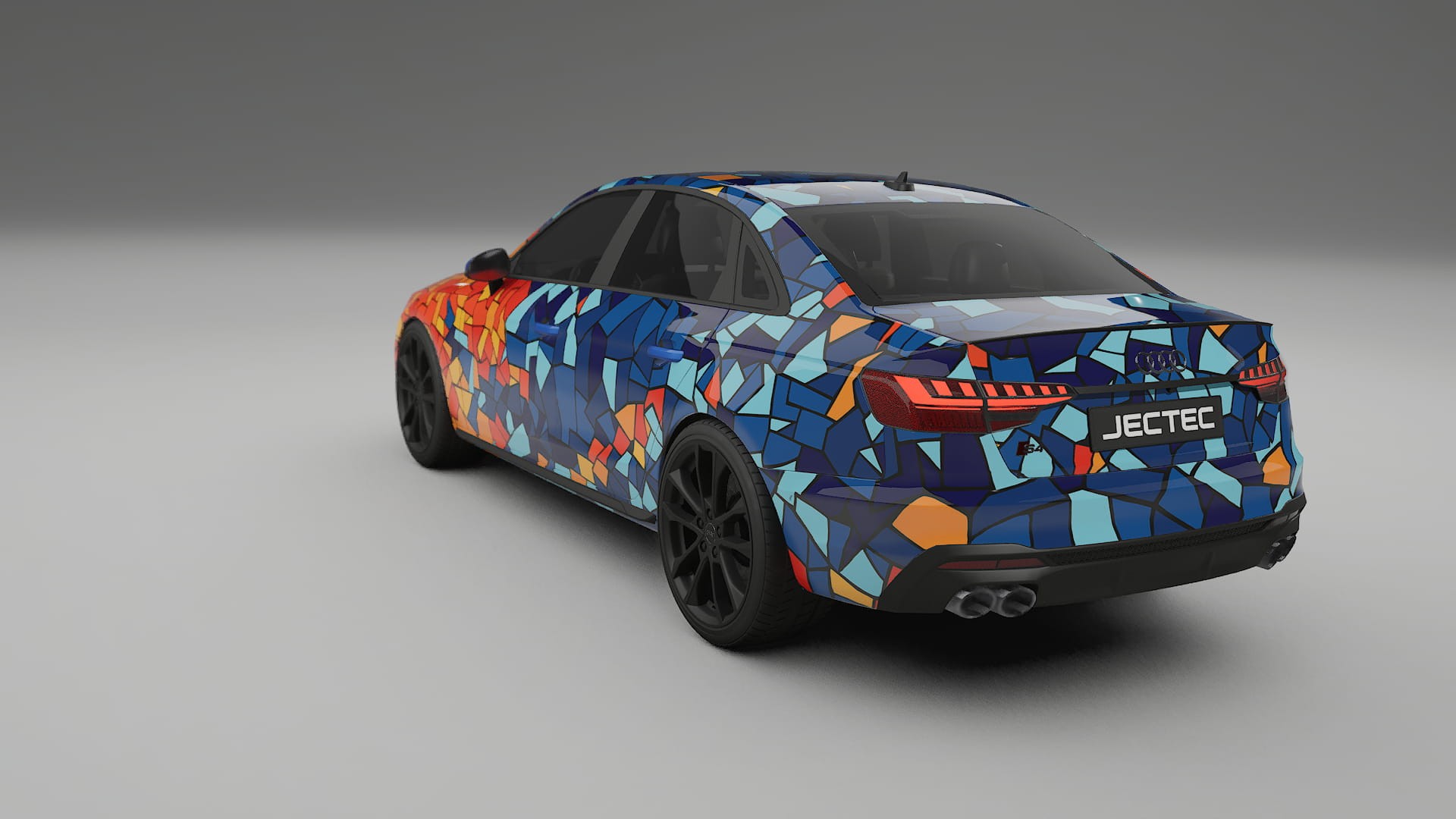 Audi S4 Sedan B9 facelift LCI BARCELONA – Design-Wrap PPF-Kit aus bedruckbarer Polyurethanfolie