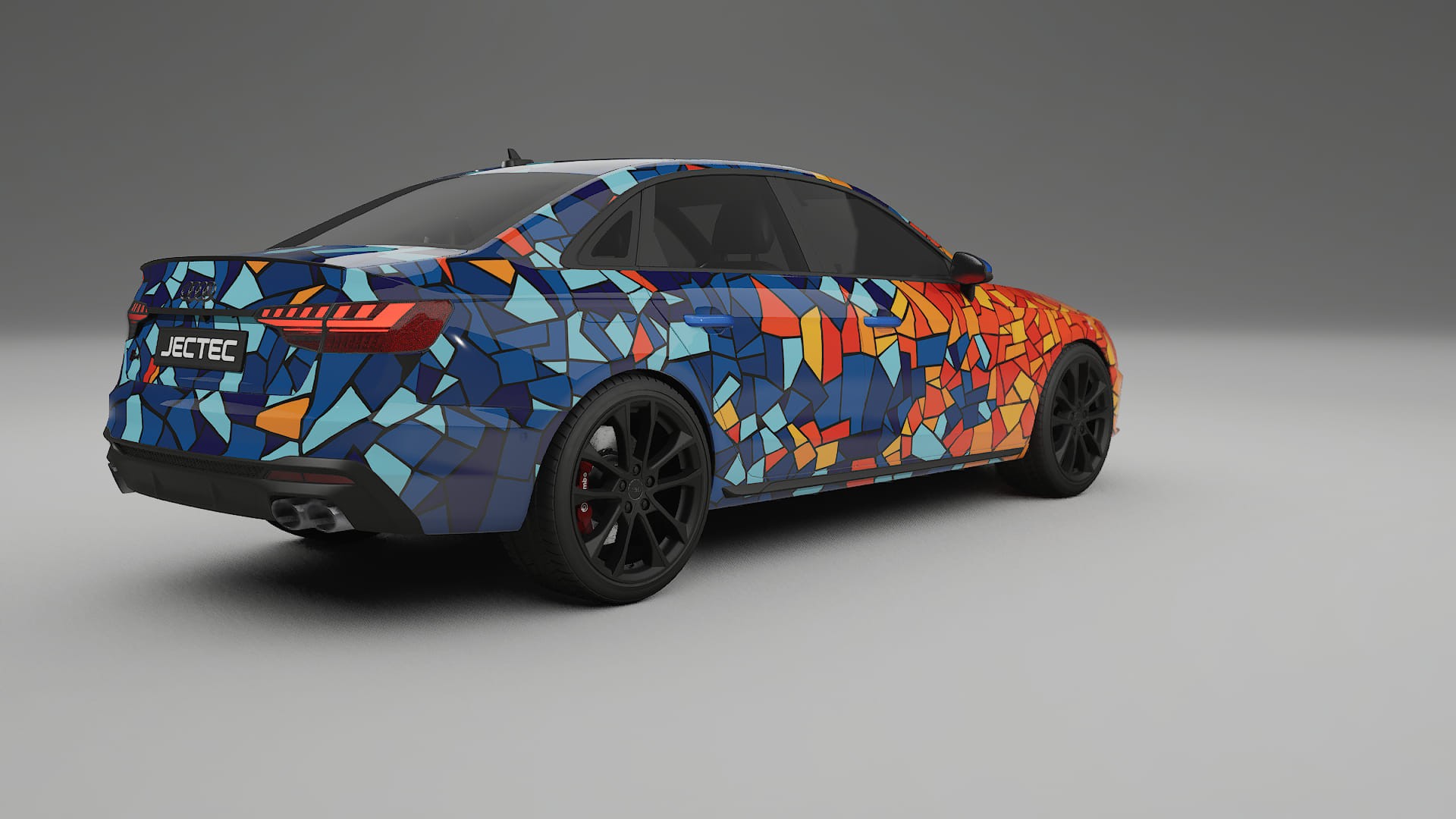 Audi S4 Sedan B9 facelift LCI BARCELONA – Design-Wrap PPF-Kit aus bedruckbarer Polyurethanfolie