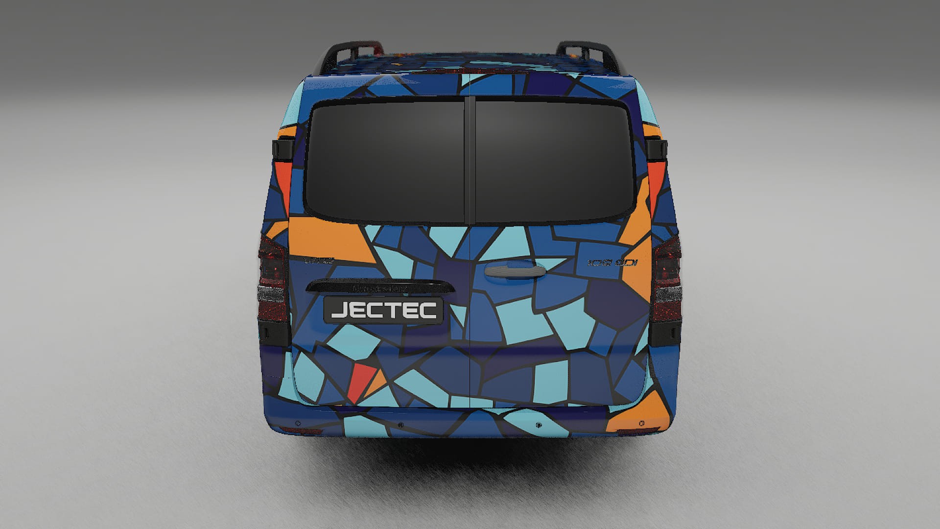 Mercedes Vito Short W447 prefacelift pre-LCI BARCELONA – Design-Wrap PPF-Kit aus bedruckbarer Polyurethanfolie