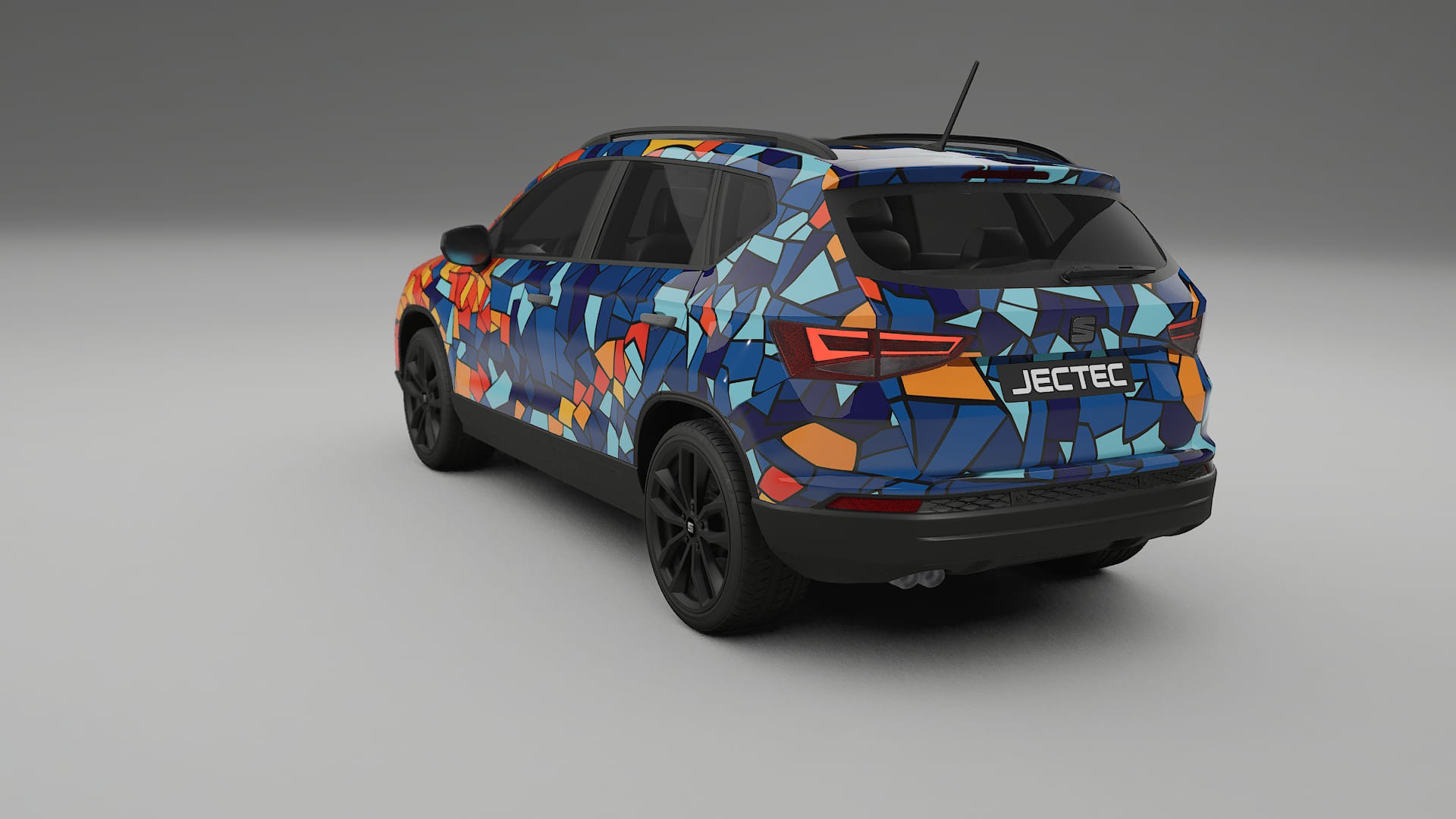 Seat Ateca KH7 BARCELONA – Design-Wrap PPF-Kit aus bedruckbarer Polyurethanfolie