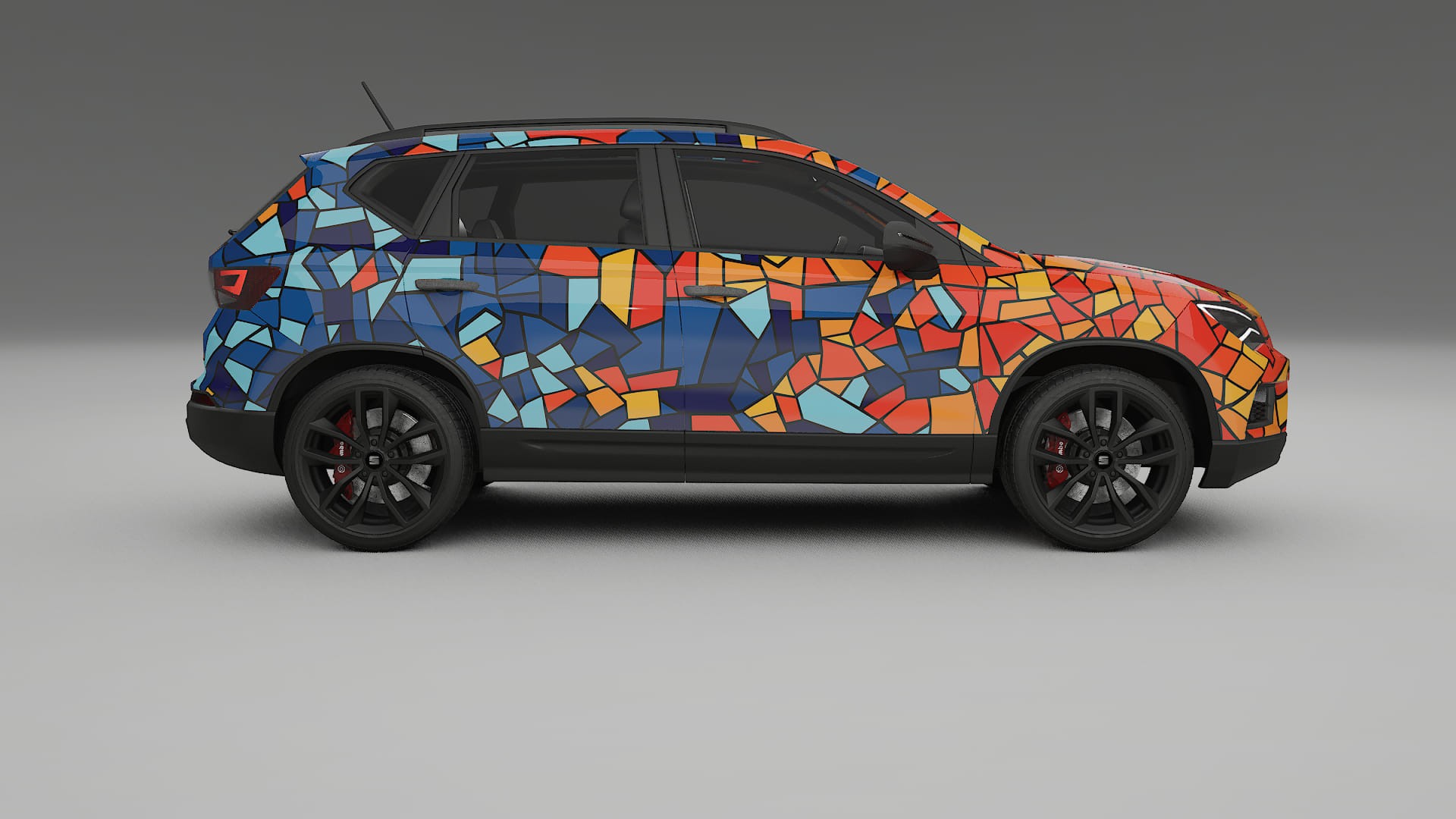 Seat Ateca KH7 BARCELONA – Design-Wrap PPF-Kit aus bedruckbarer Polyurethanfolie