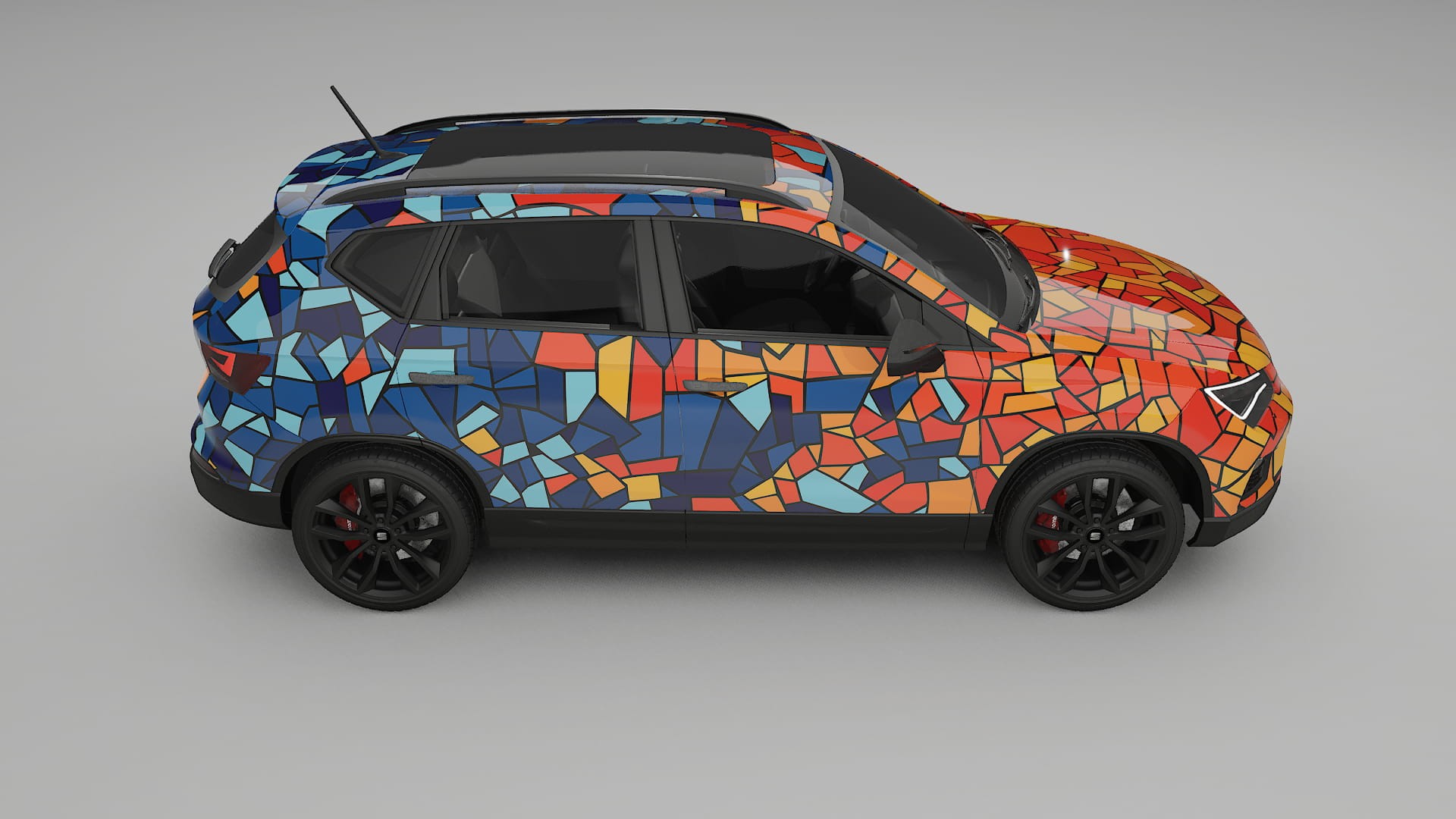 Seat Ateca KH7 BARCELONA – Design-Wrap PPF-Kit aus bedruckbarer Polyurethanfolie