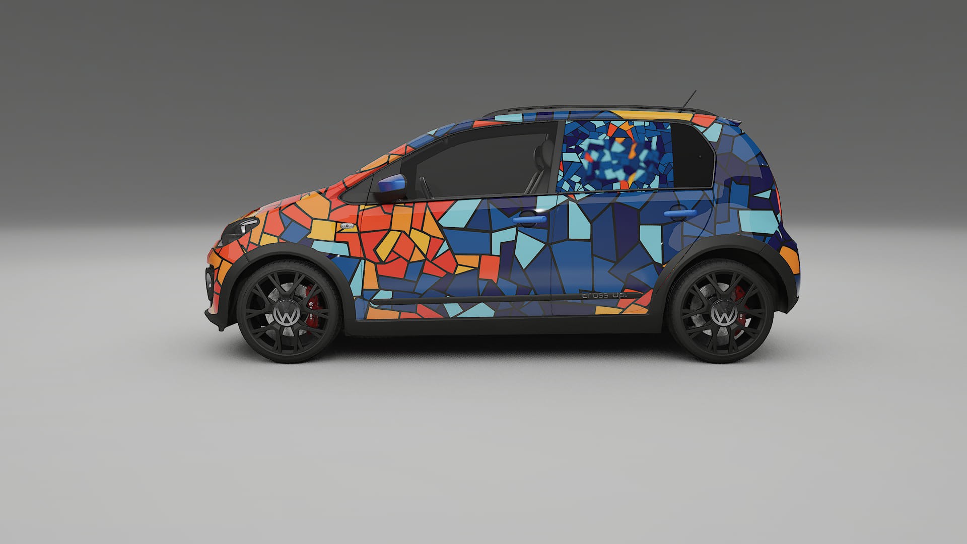 VW Cross Up BARCELONA – Design-Wrap PPF-Kit aus bedruckbarer Polyurethanfolie