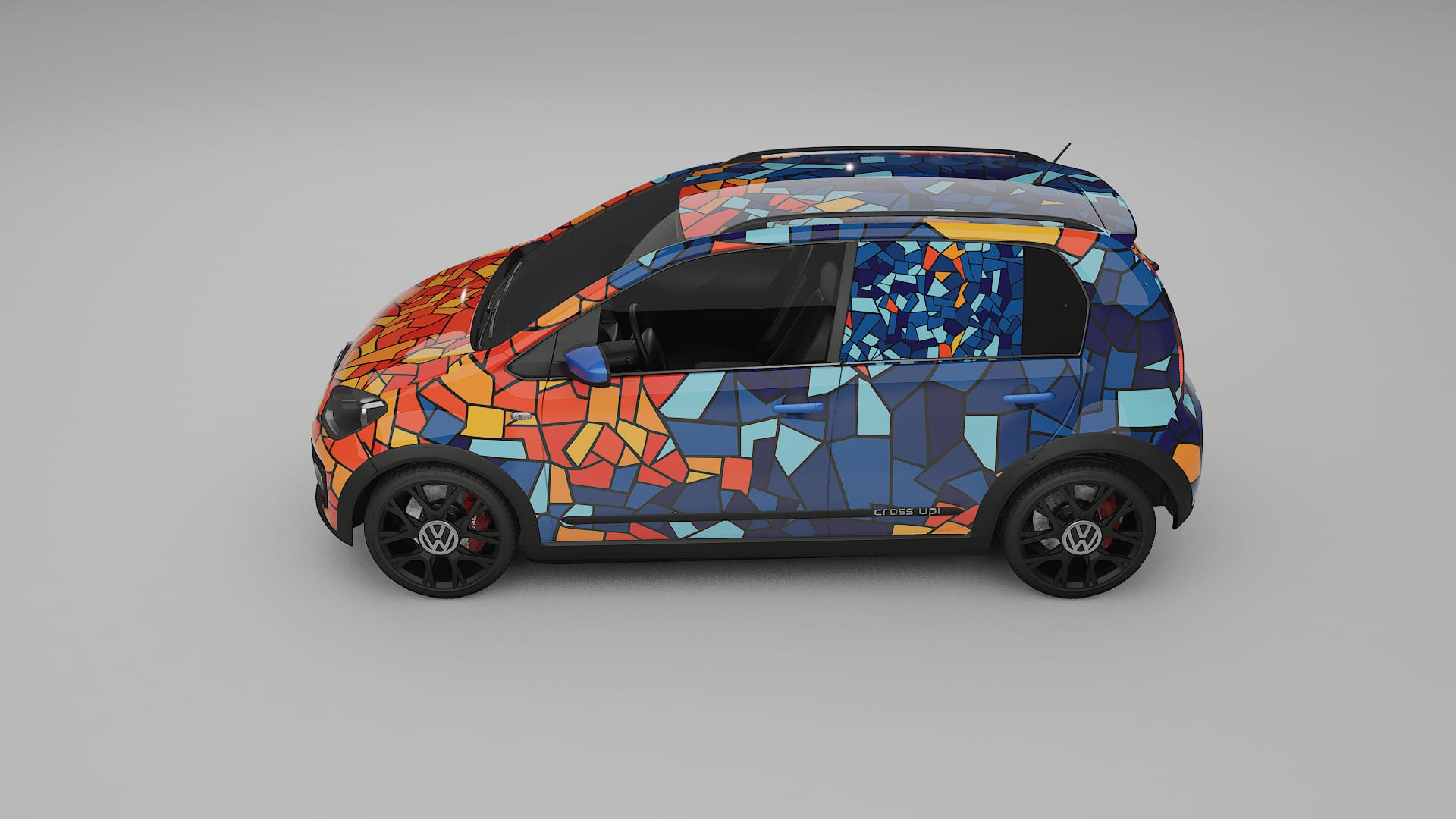 VW Cross Up BARCELONA – Design-Wrap PPF-Kit aus bedruckbarer Polyurethanfolie