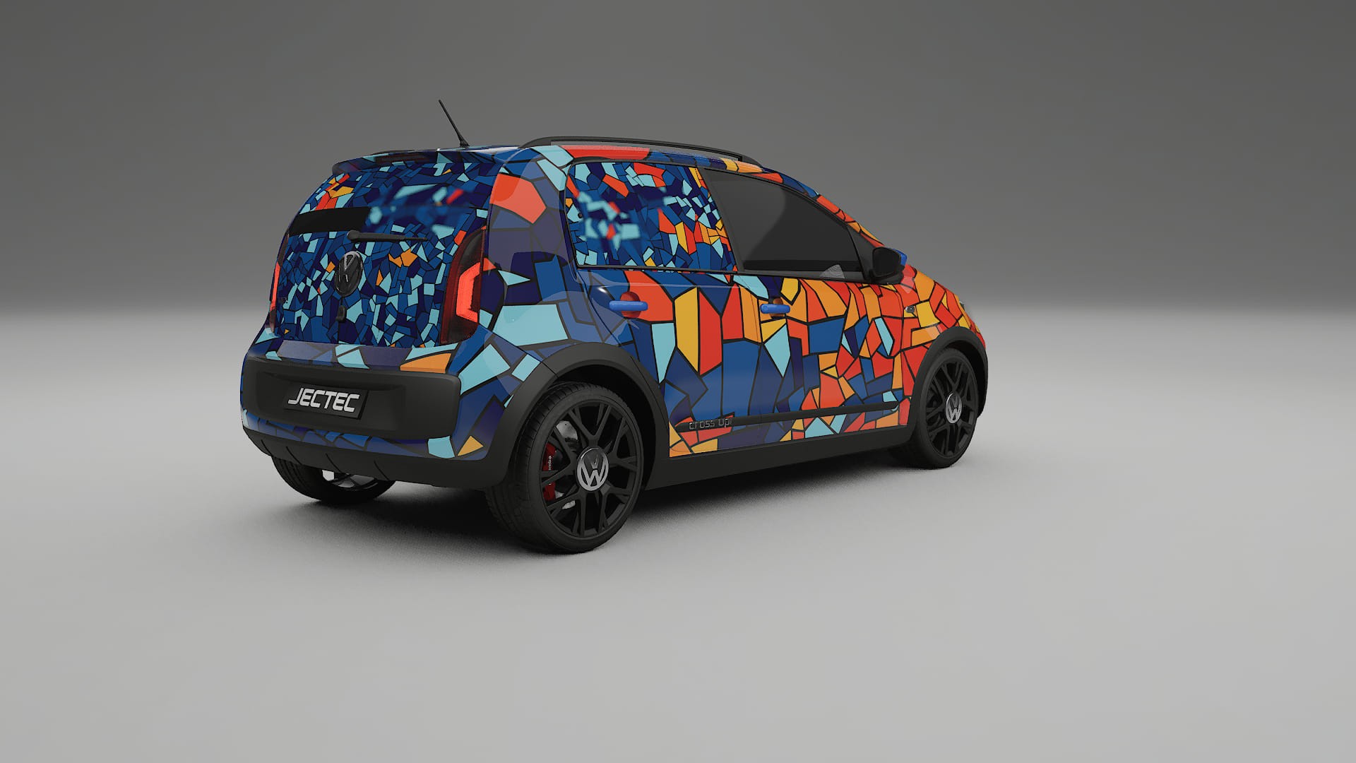 VW Cross Up BARCELONA – Design-Wrap PPF-Kit aus bedruckbarer Polyurethanfolie