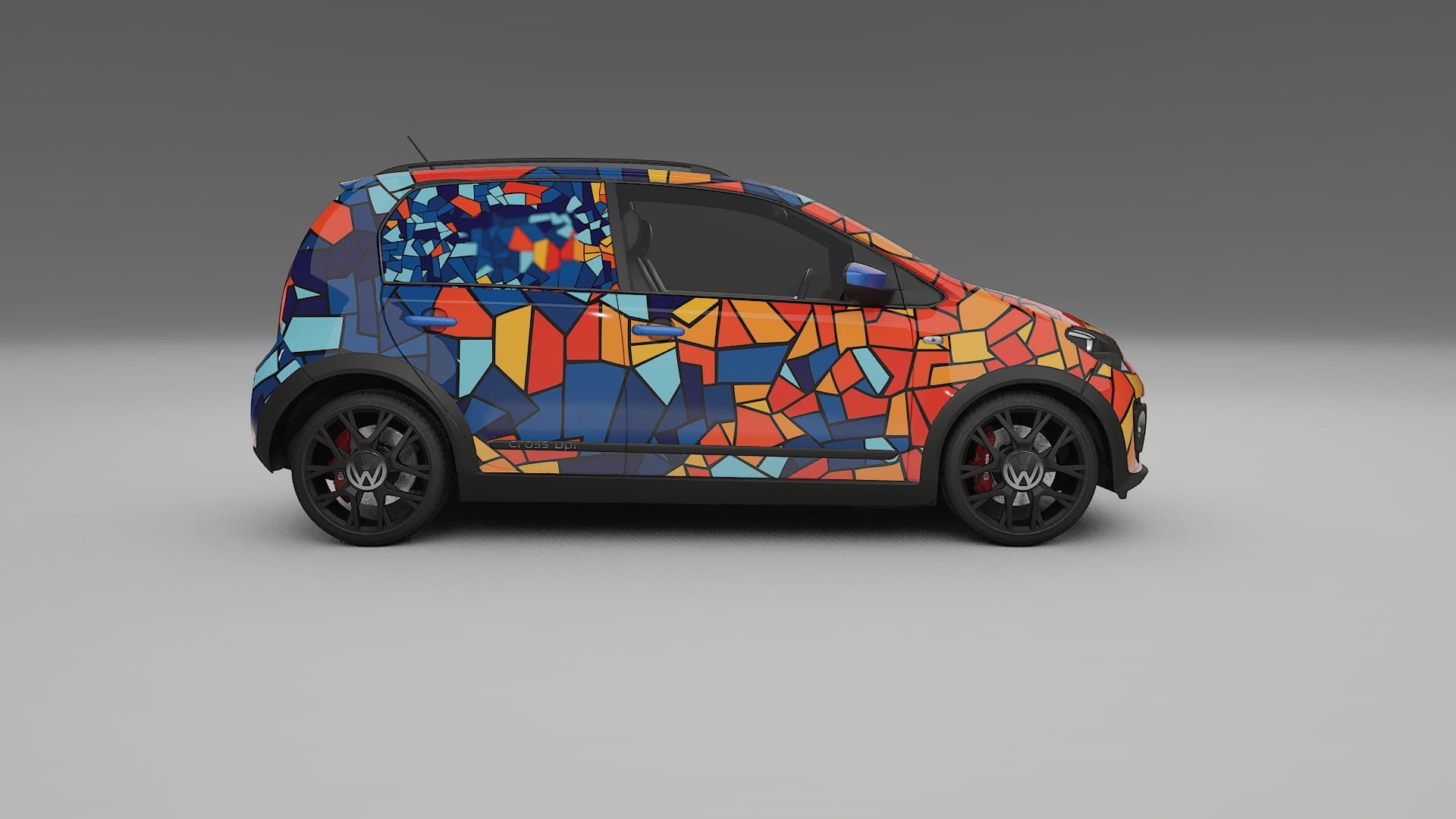 VW Cross Up BARCELONA – Design-Wrap PPF-Kit aus bedruckbarer Polyurethanfolie