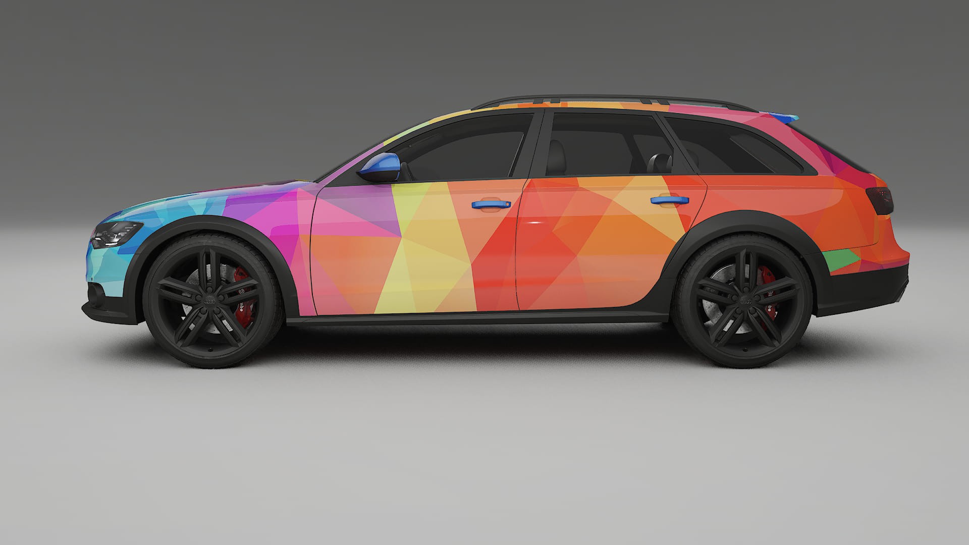 Audi A6 Allroad C7 prefacelift pre-LCI VECTOR VIBE – Design-Wrap PPF-Kit aus bedruckbarer Polyurethanfolie