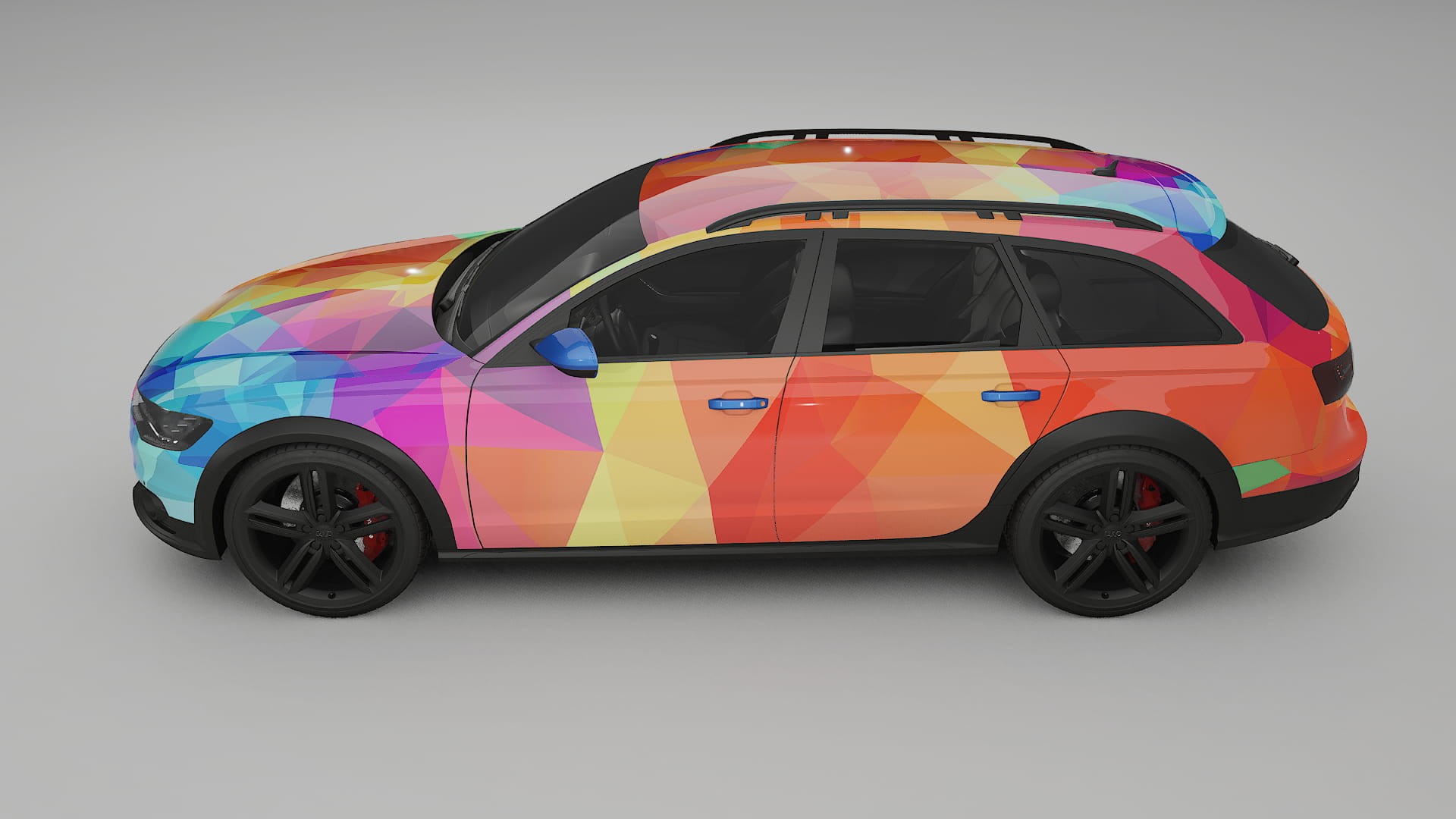 Audi A6 Allroad C7 prefacelift pre-LCI VECTOR VIBE – Design-Wrap PPF-Kit aus bedruckbarer Polyurethanfolie