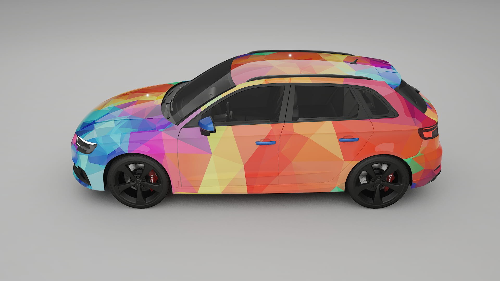 Audi RS3 Sportback 8V facelift LCI VECTOR VIBE – Design-Wrap PPF-Kit aus bedruckbarer Polyurethanfolie