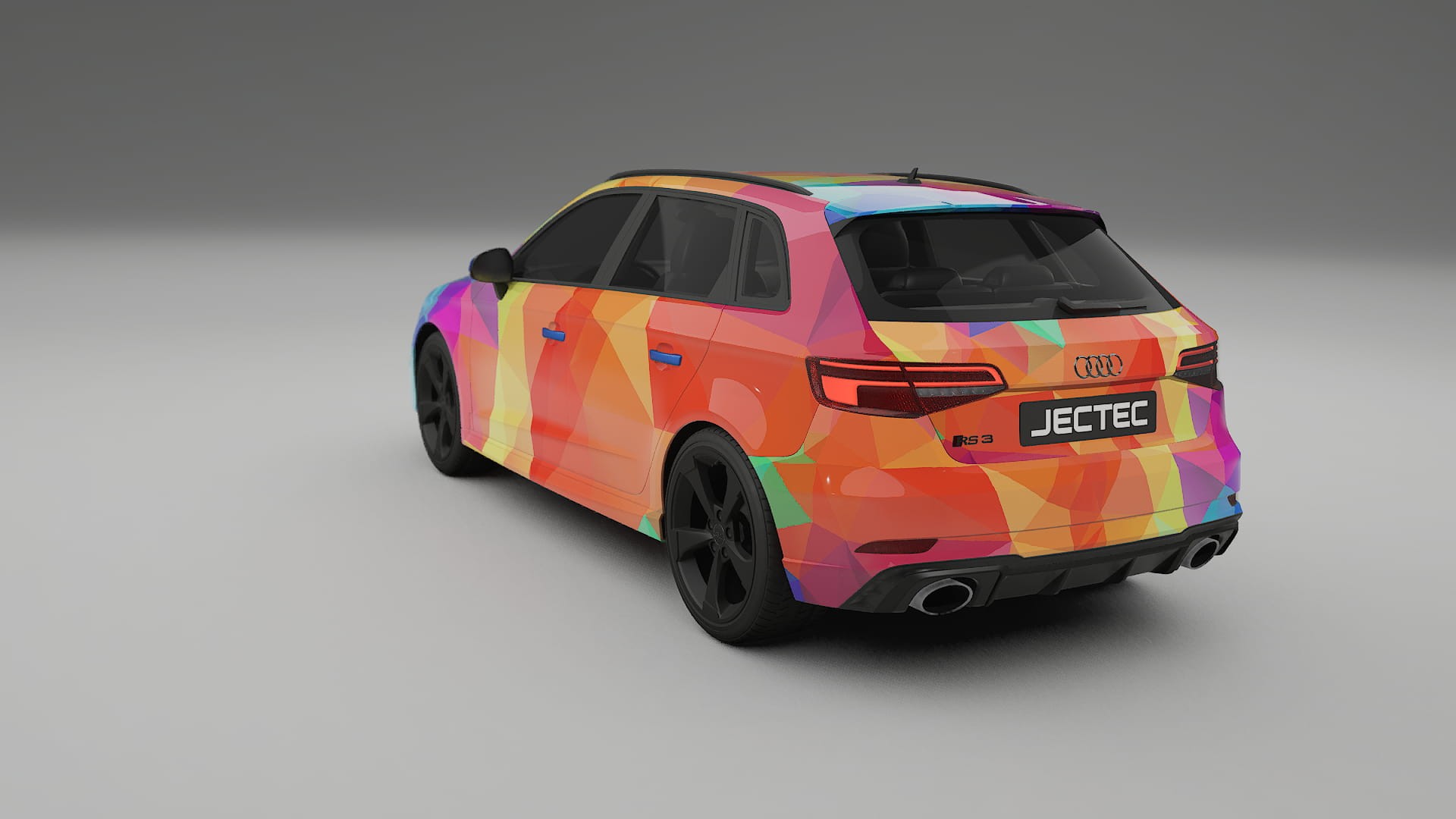 Audi RS3 Sportback 8V facelift LCI VECTOR VIBE – Design-Wrap PPF-Kit aus bedruckbarer Polyurethanfolie