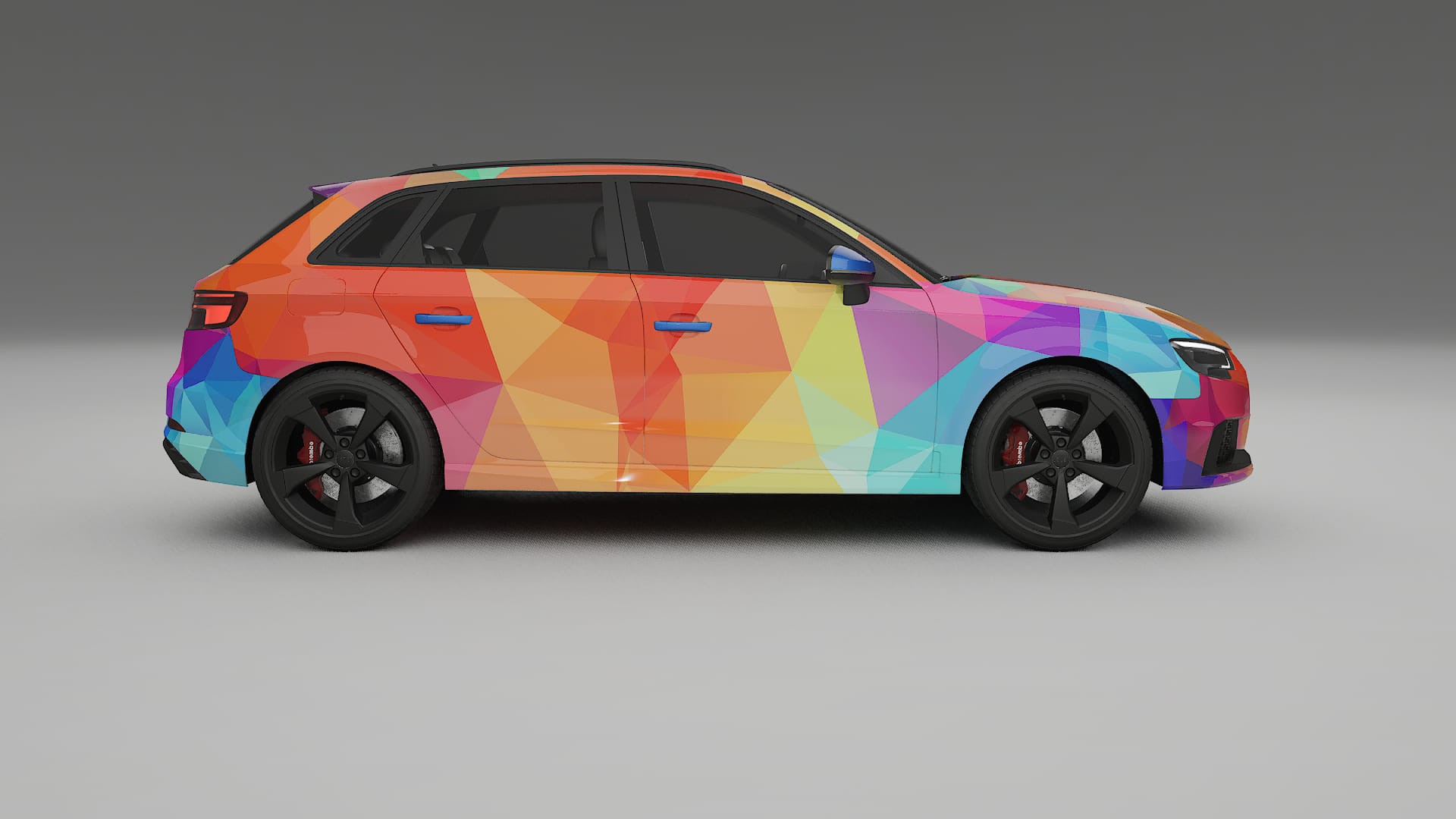 Audi RS3 Sportback 8V facelift LCI VECTOR VIBE – Design-Wrap PPF-Kit aus bedruckbarer Polyurethanfolie