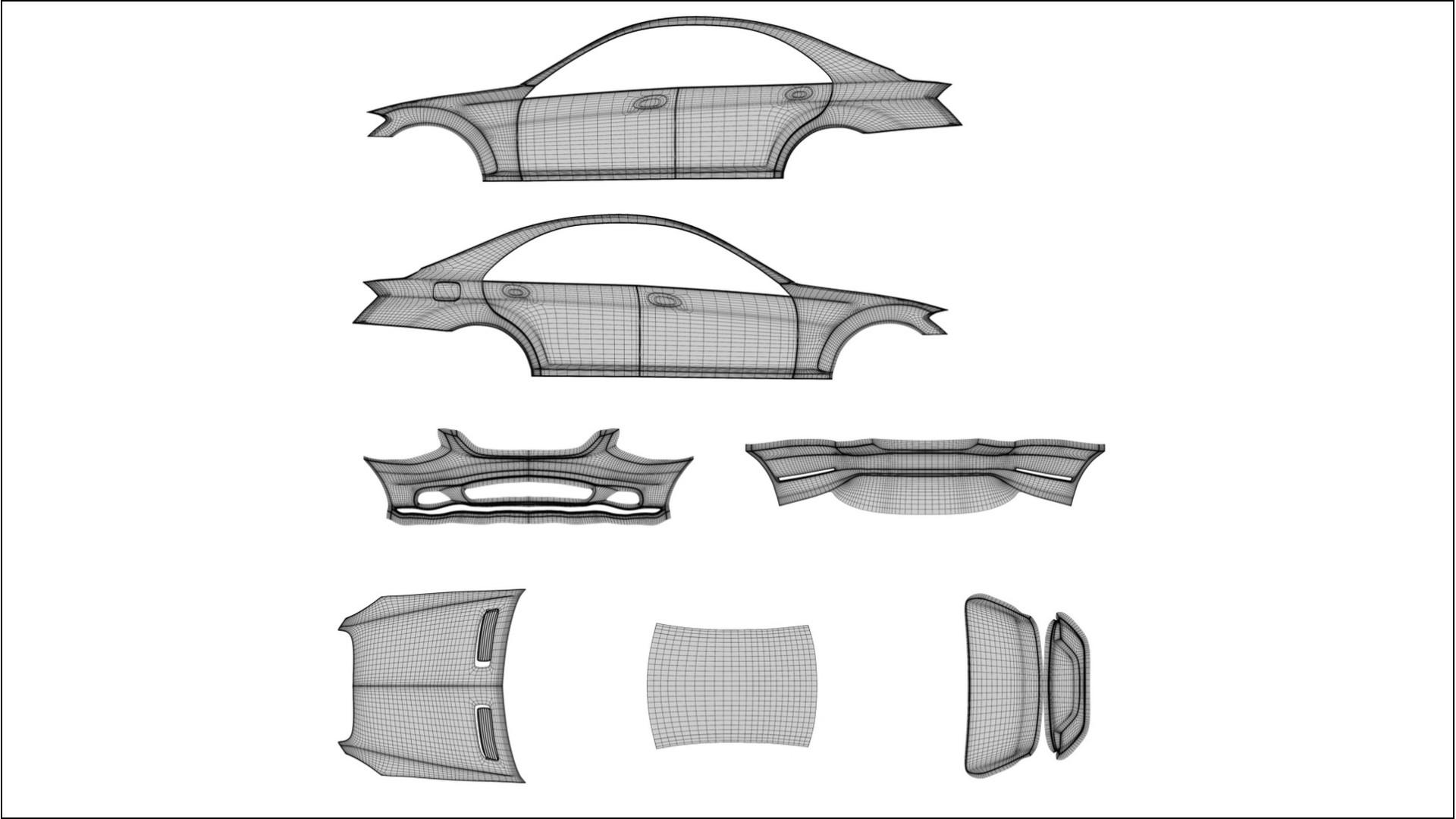 Mercedes S-class W221 facelift LCI VECTOR VIBE – Design-Wrap PPF-Kit aus bedruckbarer Polyurethanfolie
