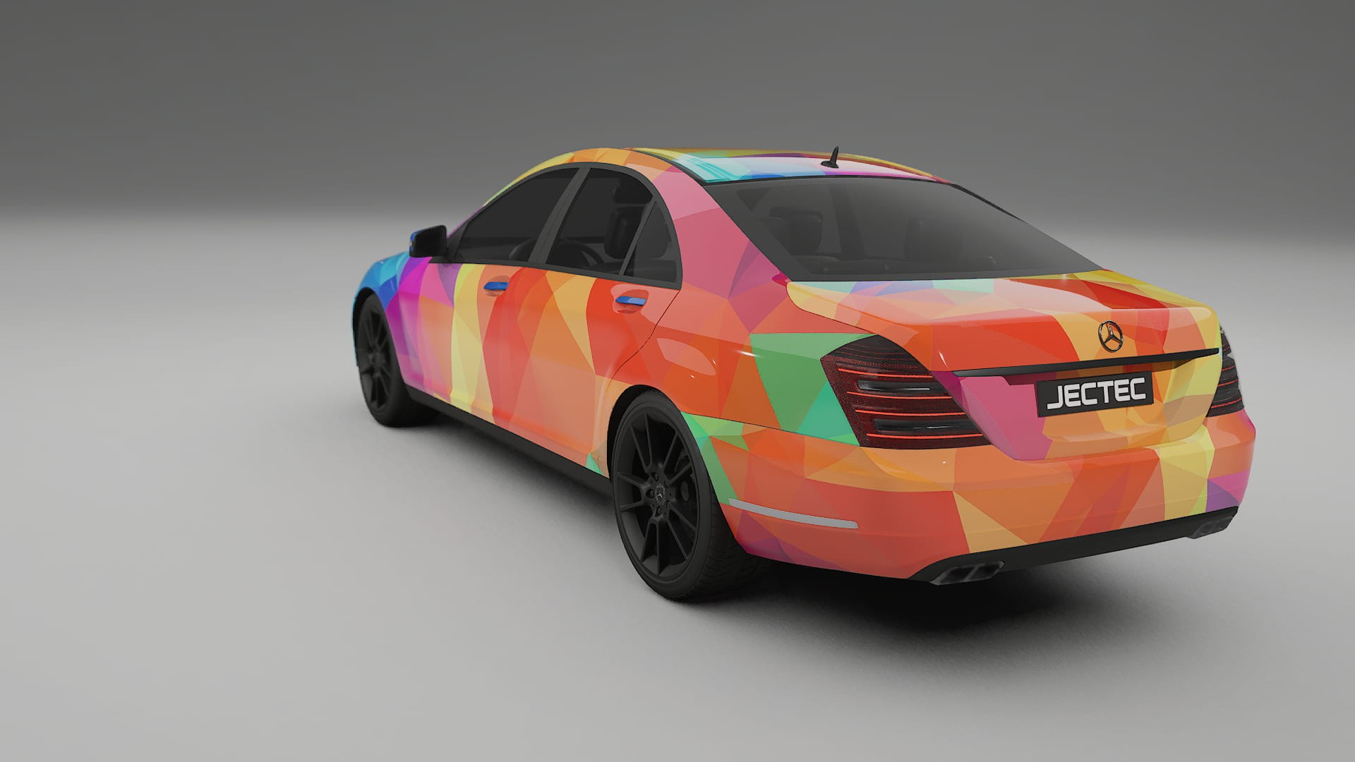 Mercedes S-class W221 facelift LCI VECTOR VIBE – Design-Wrap PPF-Kit aus bedruckbarer Polyurethanfolie