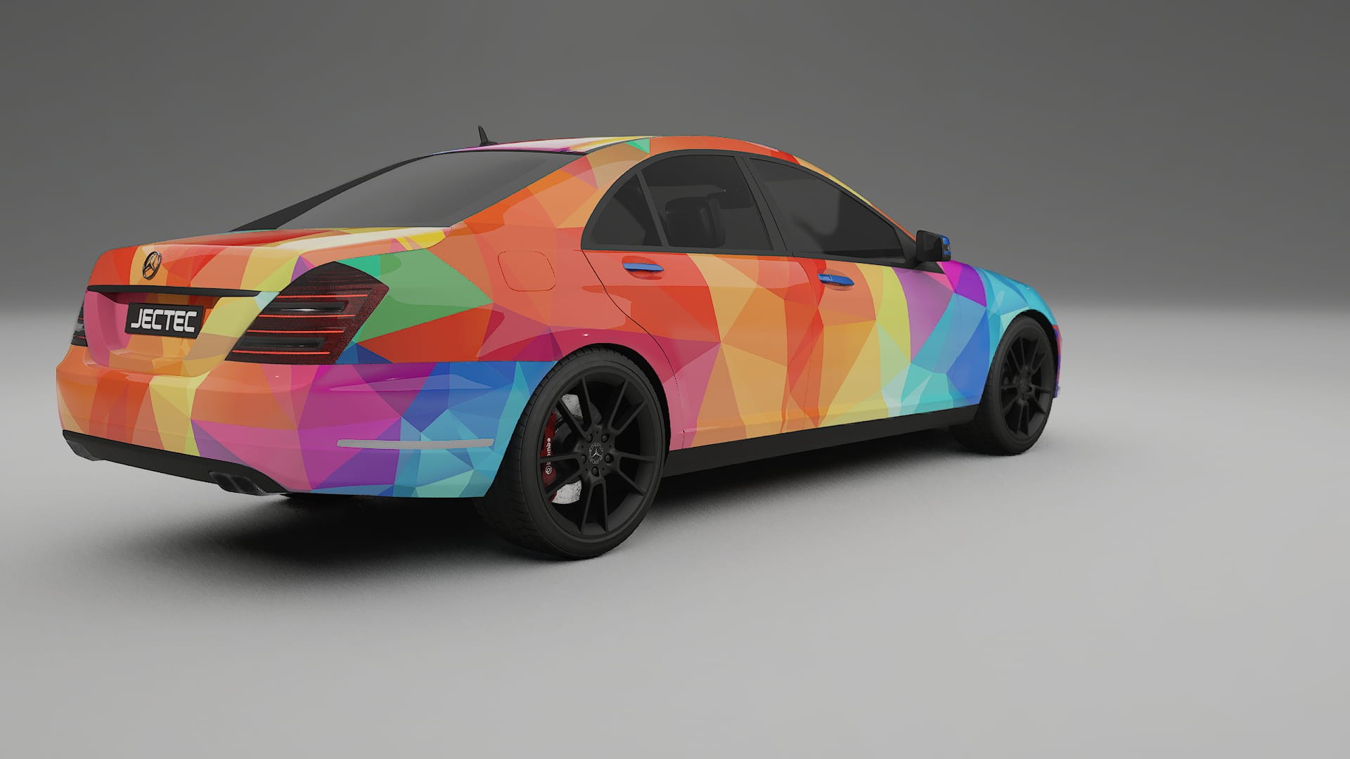 Mercedes S-class W221 facelift LCI VECTOR VIBE – Design-Wrap PPF-Kit aus bedruckbarer Polyurethanfolie