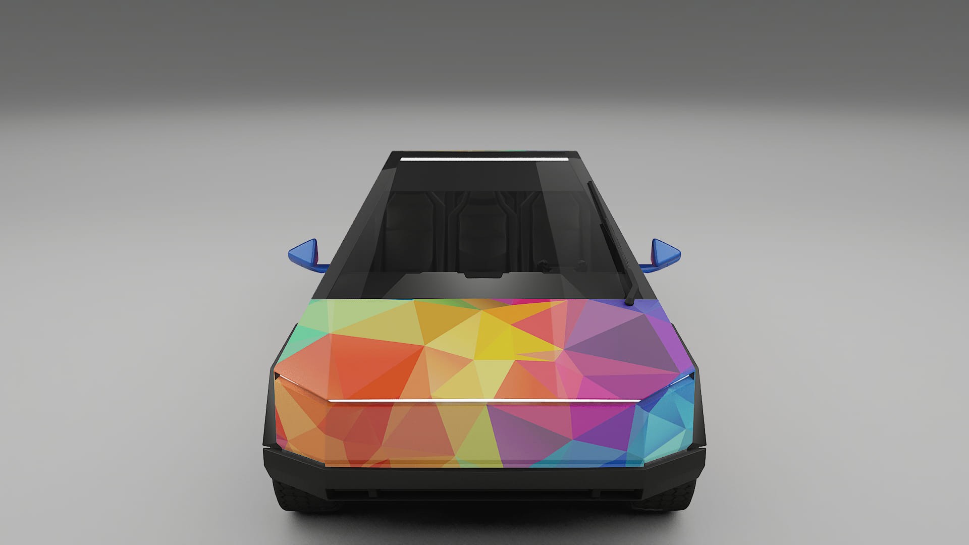 Tesla Cybertruck VECTOR VIBE – Design-Wrap PPF-Kit aus bedruckbarer Polyurethanfolie
