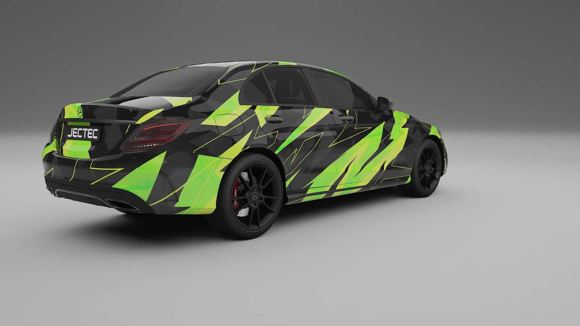 Mercedes C-class W205 AMG sedan NINJA TURTLES – Design-Wrap PPF-Kit aus bedruckbarer Polyurethanfolie