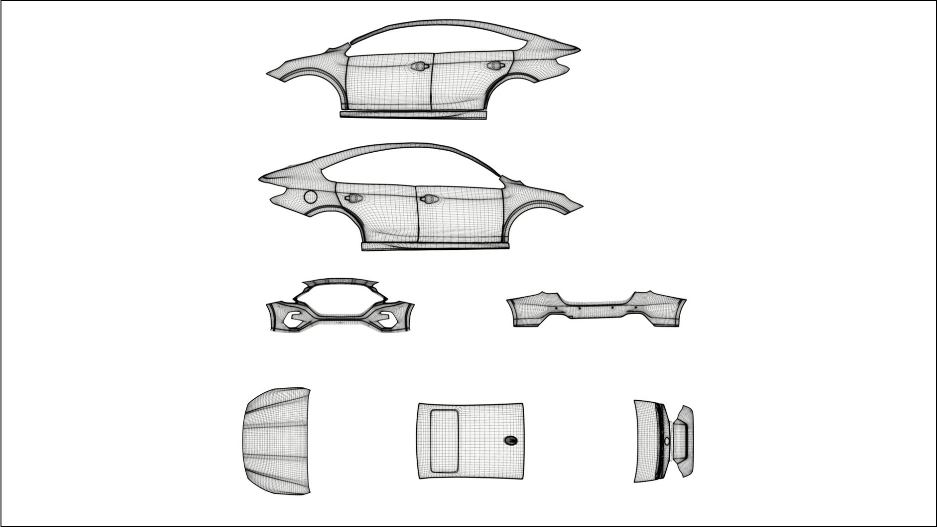 Subaru Legacy BW NINJA TURTLES – Design-Wrap PPF-Kit aus bedruckbarer Polyurethanfolie