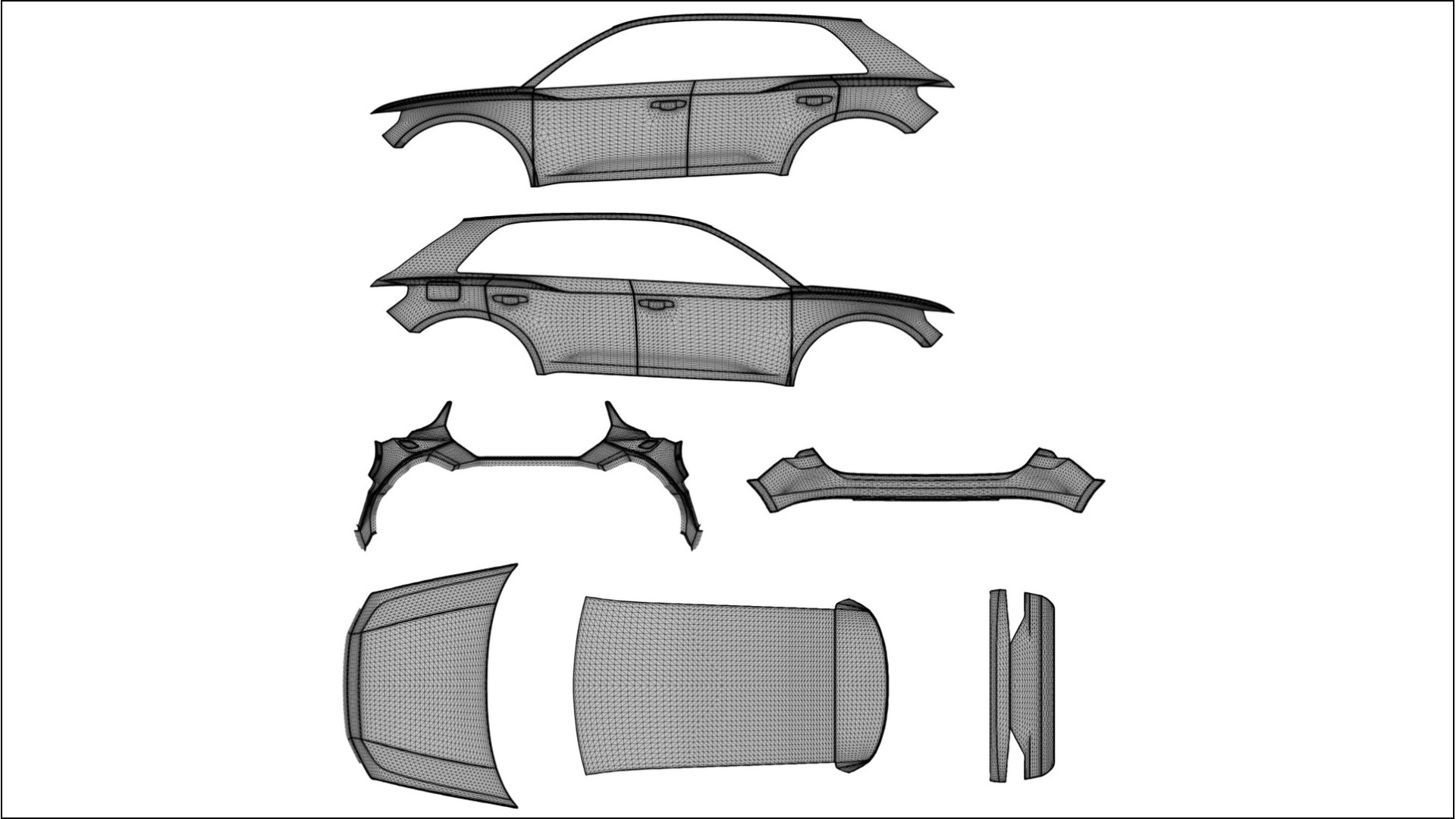 Audi Q3 S Line F3 TPU Lackschutzfolie | ROCKET Farbwechsel PPF – Komplett-Vorgeschnittener Kit