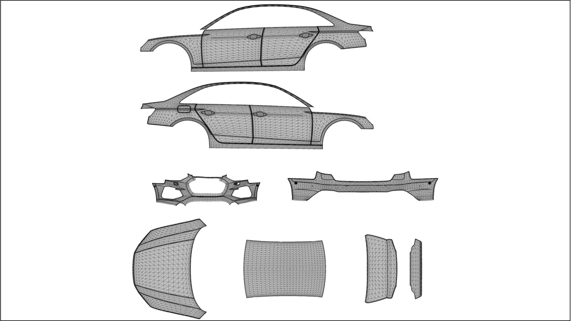 Audi S4 Sedan B9 facelift LCI TPU Lackschutzfolie | FROST Farbwechsel PPF – Komplett-Vorgeschnittener Kit
