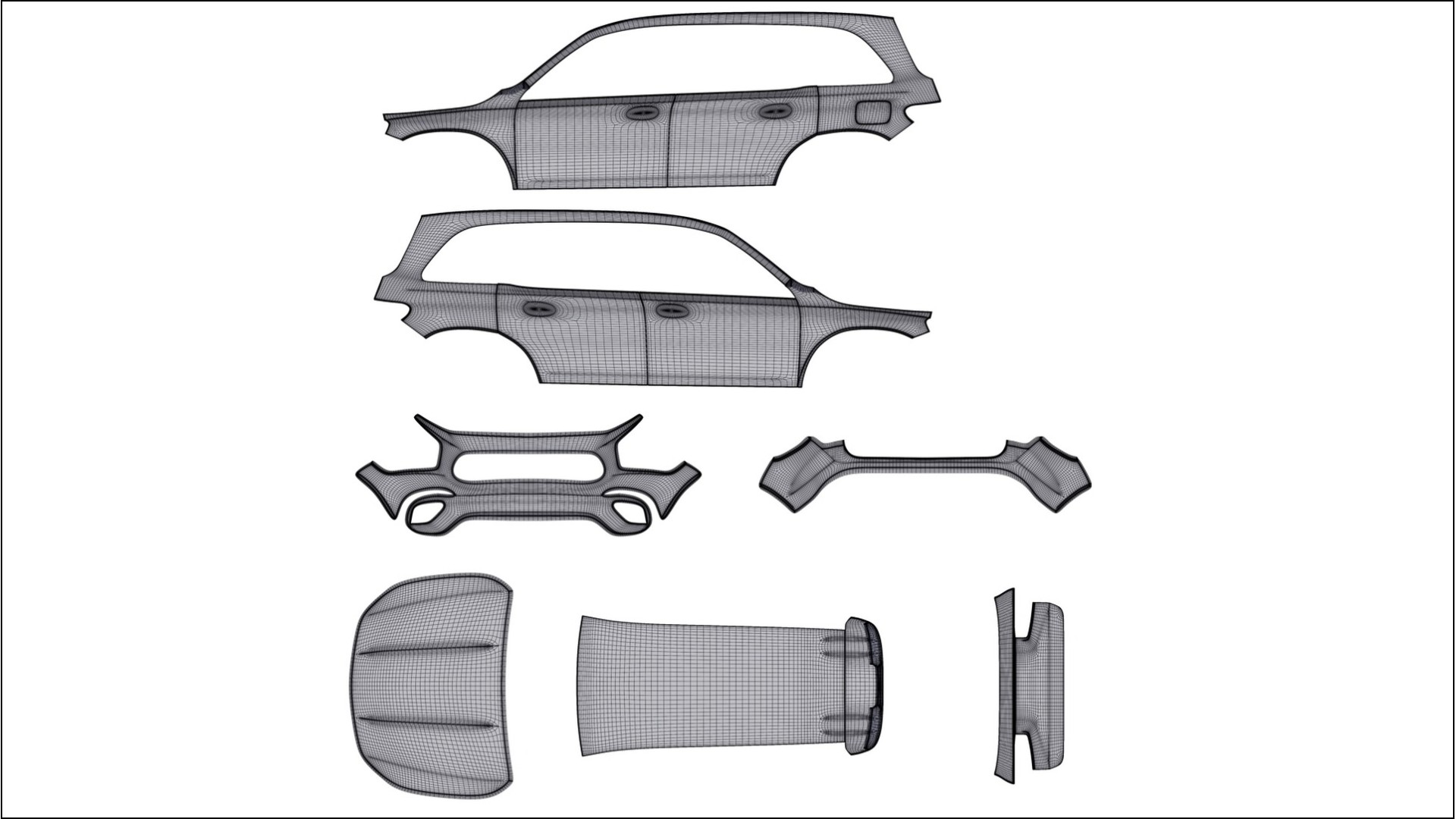 Mercedes AMG GLB TPU Lackschutzfolie | ROCKET Farbwechsel PPF – Komplett-Vorgeschnittener Kit