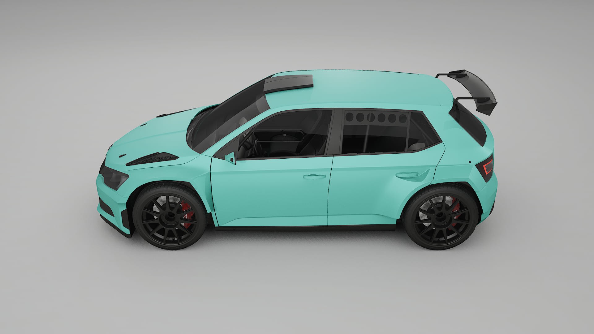Škoda Fabia R5 6V TPU Lackschutzfolie | FROST Farbwechsel PPF – Komplett-Vorgeschnittener Kit