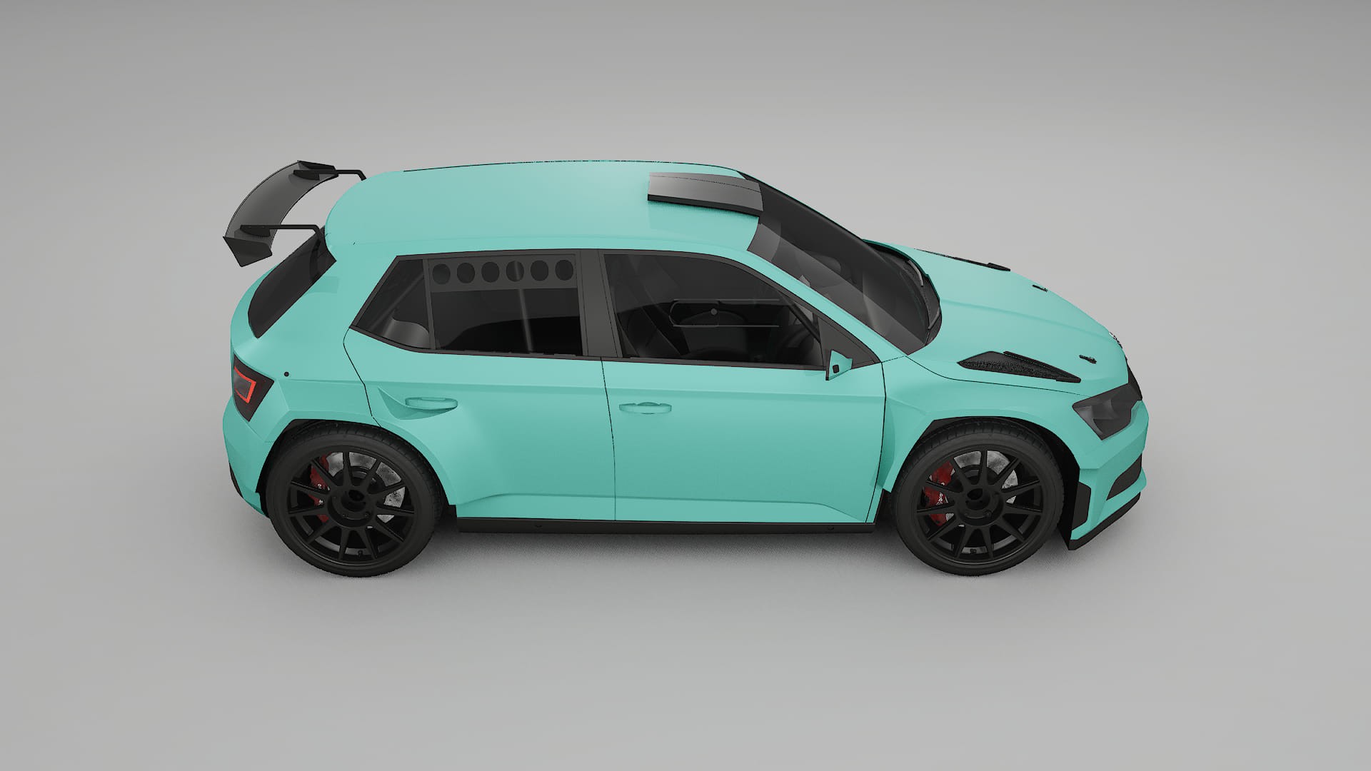Škoda Fabia R5 6V TPU Lackschutzfolie | FROST Farbwechsel PPF – Komplett-Vorgeschnittener Kit