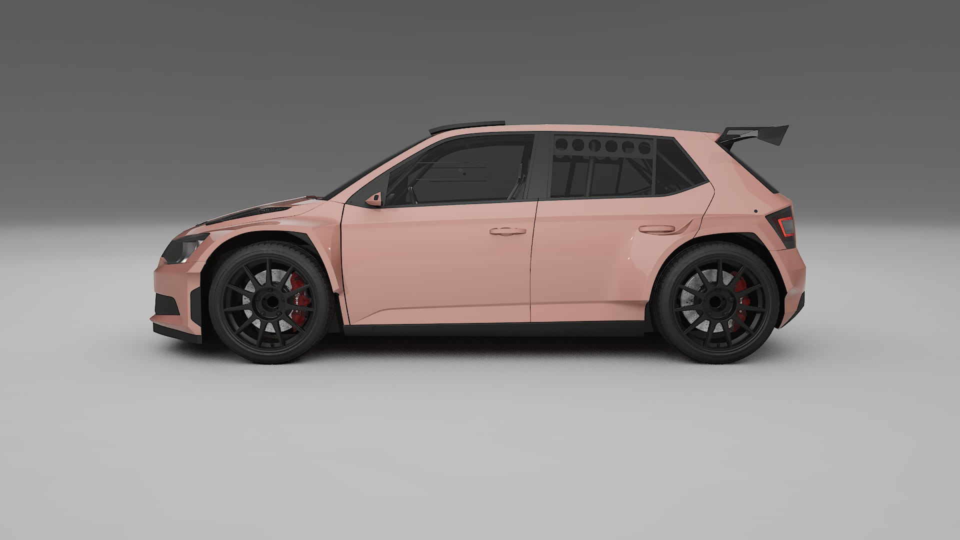 Škoda Fabia R5 6V TPU Lackschutzfolie | BLUSH Farbwechsel PPF – Komplett-Vorgeschnittener Kit