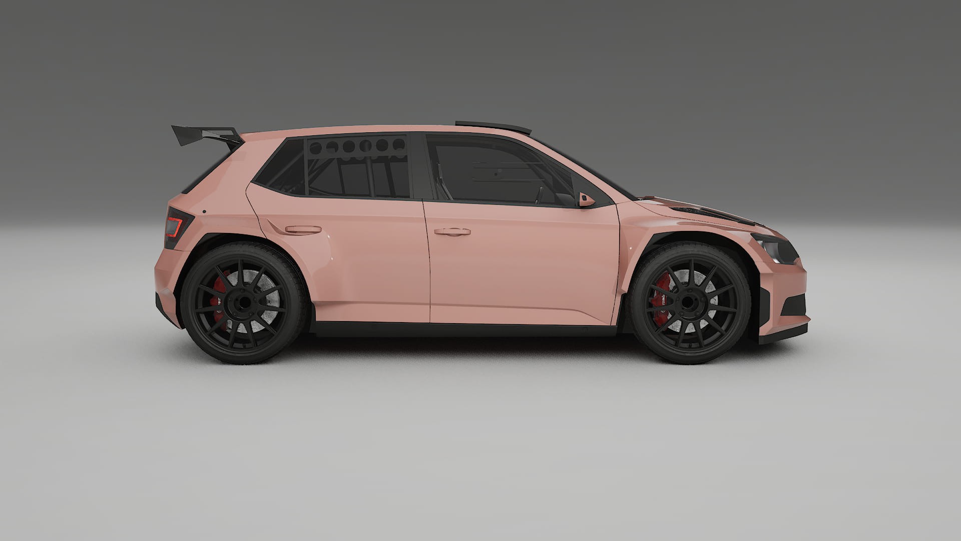 Škoda Fabia R5 6V TPU Lackschutzfolie | BLUSH Farbwechsel PPF – Komplett-Vorgeschnittener Kit