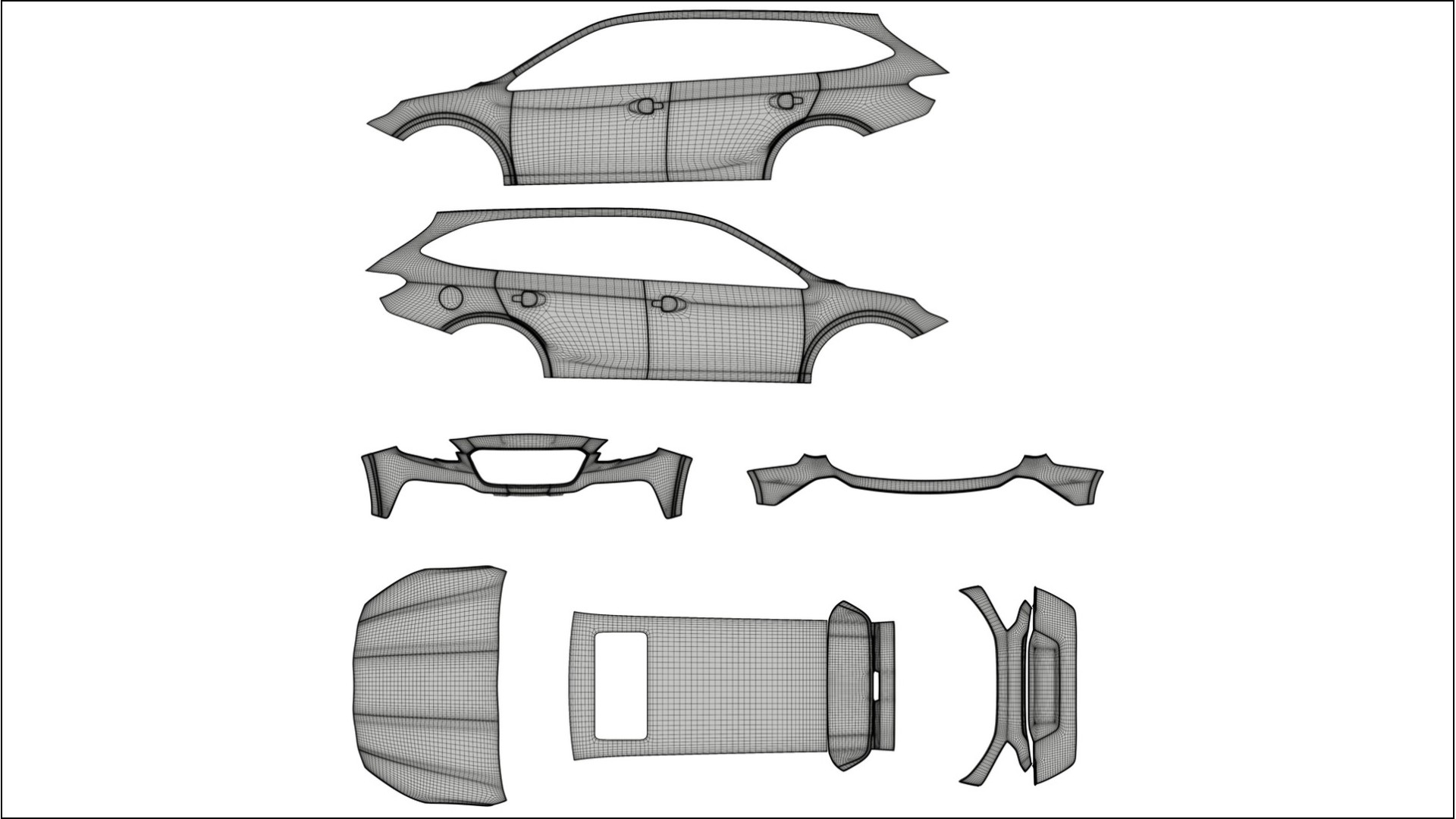 Subaru Outback VI BS prefacelift pre LCI TPU Lackschutzfolie | FORGED S Farbwechsel PPF – Komplett-Vorgeschnittener Kit