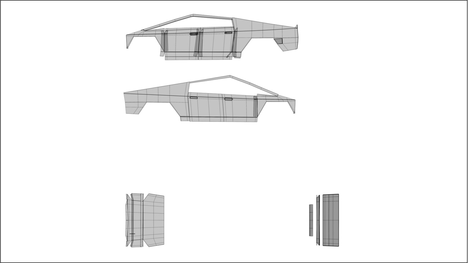 Tesla Cybertruck TPU Lackschutzfolie | VIOLET Farbwechsel PPF – Komplett-Vorgeschnittener Kit