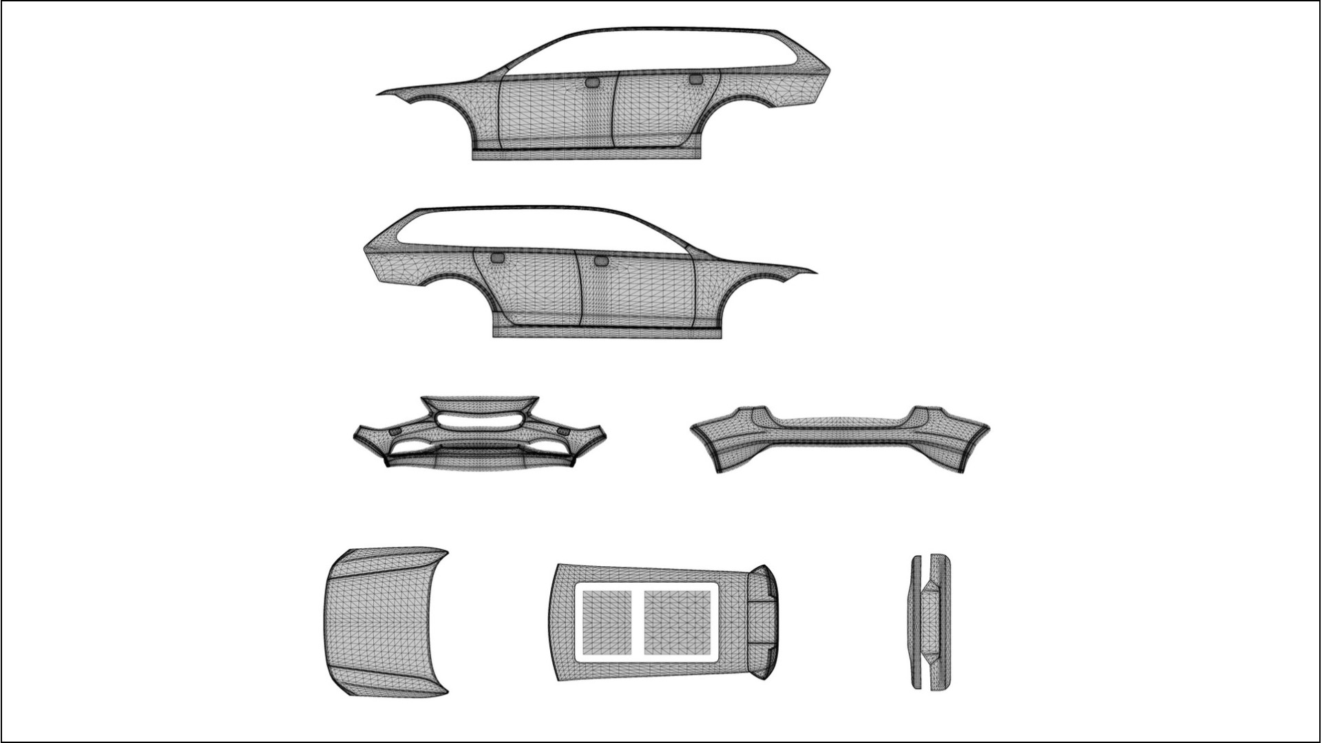 Volvo V90 P5 TPU Lackschutzfolie | VENOM Farbwechsel PPF – Komplett-Vorgeschnittener Kit