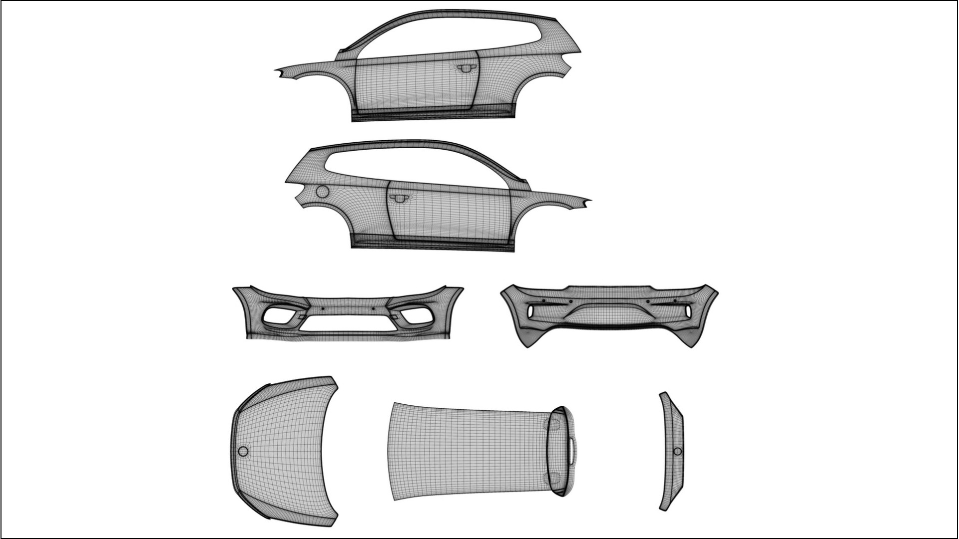 VW Scirocco R III TPU Lackschutzfolie | VIOLET Farbwechsel PPF – Komplett-Vorgeschnittener Kit