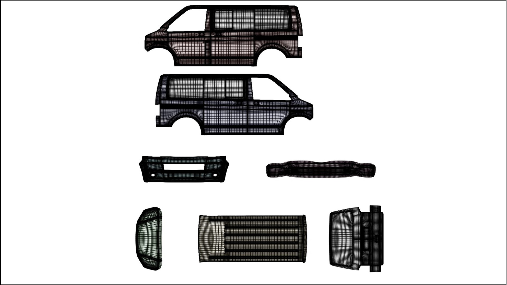 VW Transporter T5 Caravelle TPU Lackschutzfolie | VIOLET Farbwechsel PPF – Komplett-Vorgeschnittener Kit