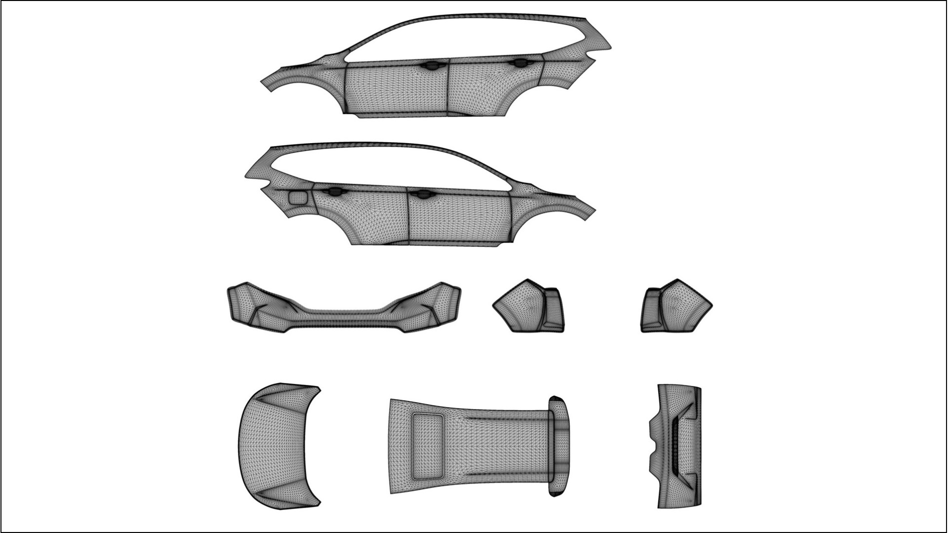 Honda CR V Touring prefacelift pre LCI TPU Lackschutzfolie | SAND Farbwechsel PPF – Komplett-Vorgeschnittener Kit