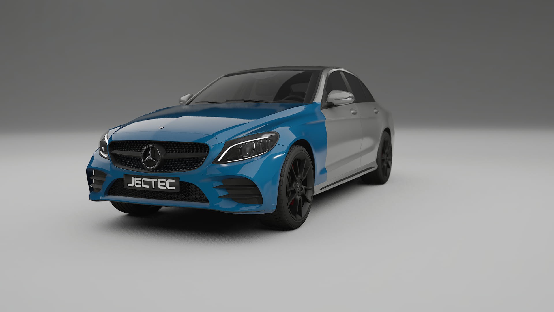 Pellicola Protettiva per Vernice Mercedes C-Class W205 AMG sedan | CrystalGuard TPU Trasparente PPF Kit di Protezione Frontale