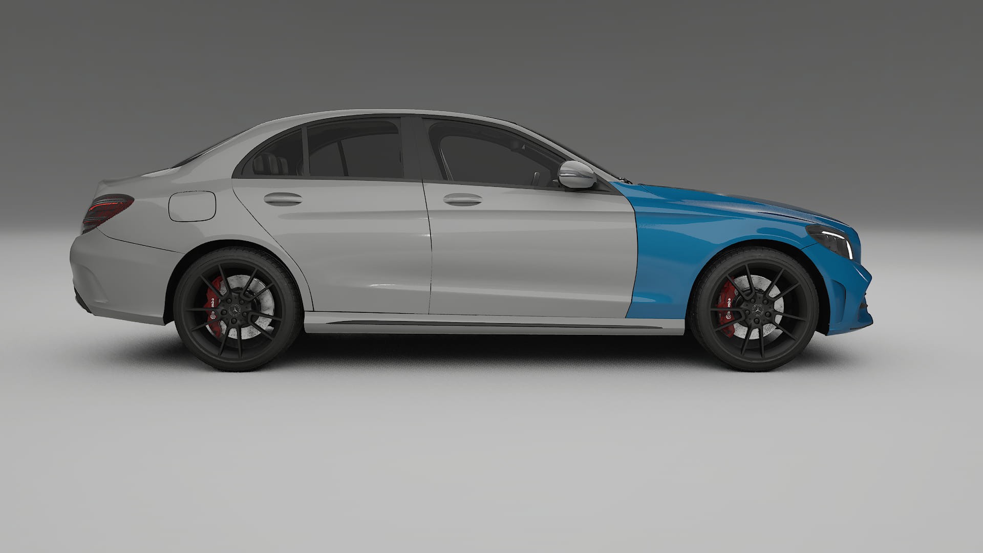 Pellicola Protettiva per Vernice Mercedes C-Class W205 AMG sedan | CrystalGuard TPU Trasparente PPF Kit di Protezione Frontale